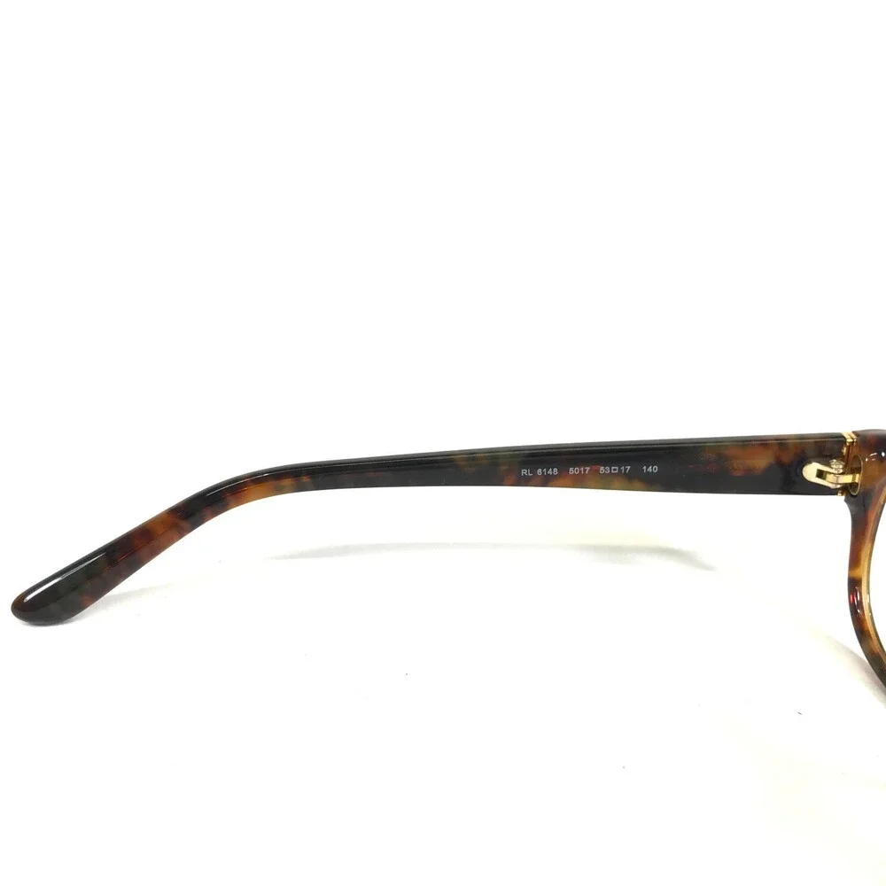 Ralph Lauren Eyeglasses Frames RL6148 5017 Brown Tortoise Gold Square 53-17-140
